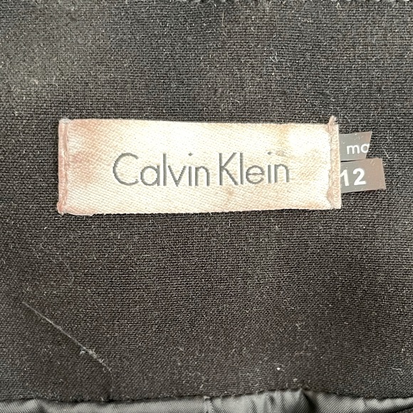 Calvin Klein Black Midi Dress with Gold Accents - Picture 15 of 15